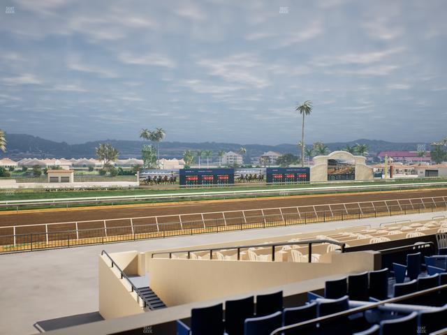 Del Mar Thoroughbred Club - Section Stretch Run Box 46 C Lvl 2 Seat View