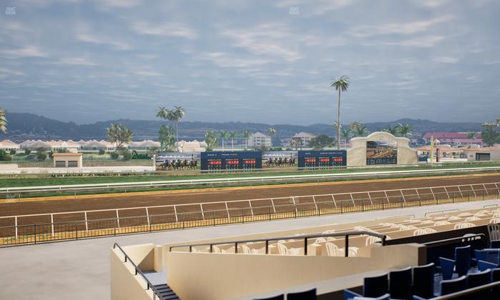 Del Mar Thoroughbred Club - Section Stretch Run Box 46 C Lvl 2 Seat View