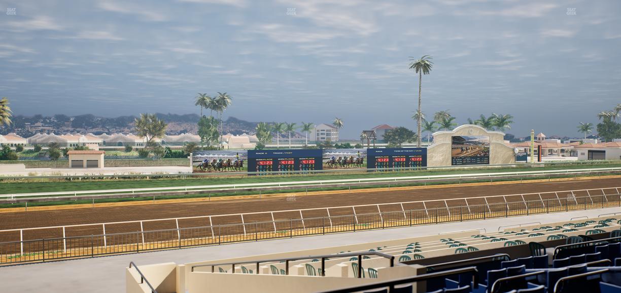 Del Mar Thoroughbred Club - Section Stretch Run Box 46 D Lvl 2 Seat View