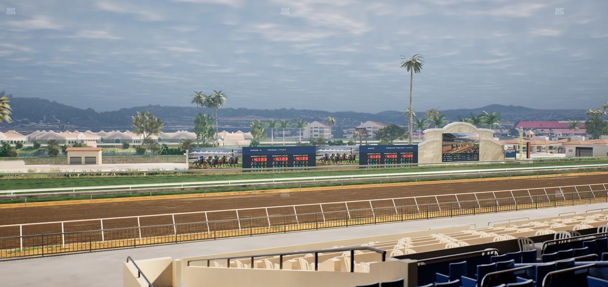 Del Mar Thoroughbred Club - Section Stretch Run Box 46 D Lvl 2 Seat View