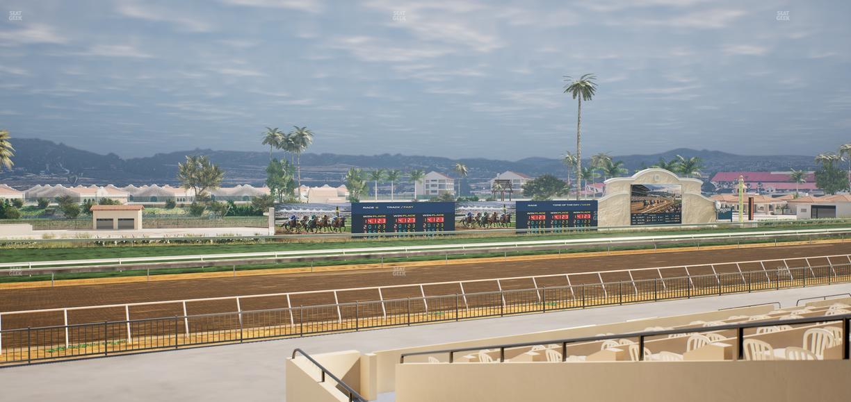 Del Mar Thoroughbred Club - Section Stretch Run Box 47 B Lvl 2 Seat View
