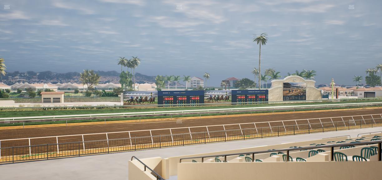 Del Mar Thoroughbred Club - Section Stretch Run Box 47 B Lvl 2 Seat View