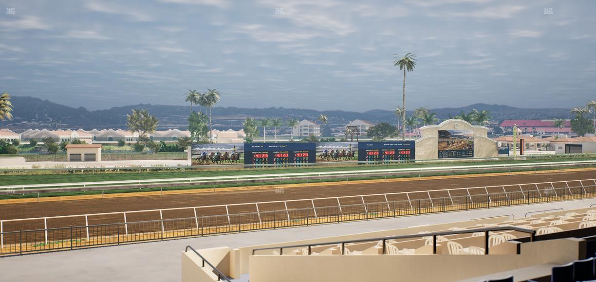Del Mar Thoroughbred Club - Section Stretch Run Box 47 C Lvl 2 Seat View