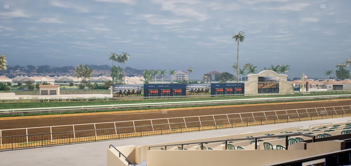 Del Mar Thoroughbred Club - Section Stretch Run Box 47 C Lvl 2 Seat View