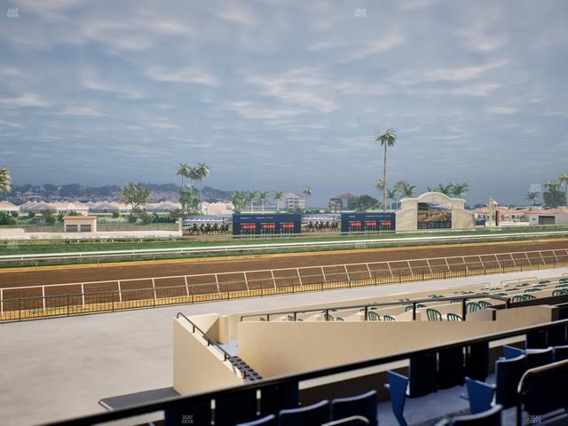 Del Mar Thoroughbred Club - Section Stretch Run Box 47 C Lvl 2 Seat View