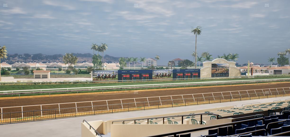 Del Mar Thoroughbred Club - Section Stretch Run Box 47 D Lvl 2 Seat View