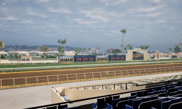 Del Mar Thoroughbred Club - Section Stretch Run Box 47 D Lvl 2 Seat View