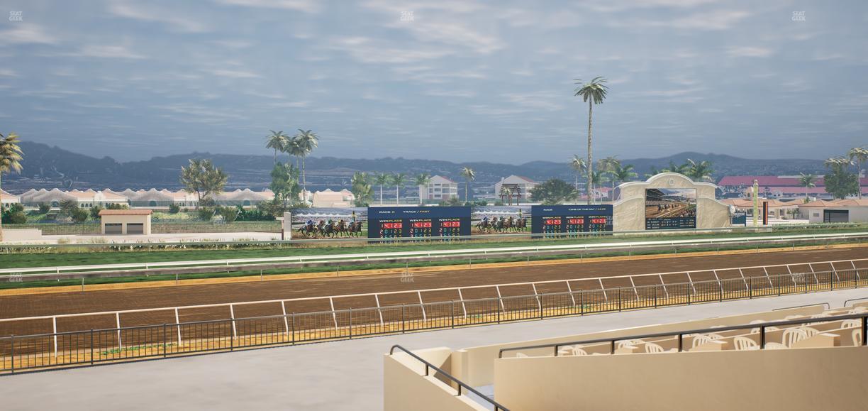 Del Mar Thoroughbred Club - Section Stretch Run Box 48 B Lvl 2 Seat View
