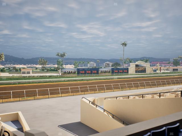 Del Mar Thoroughbred Club - Section Stretch Run Box 48 B Lvl 2 Seat View