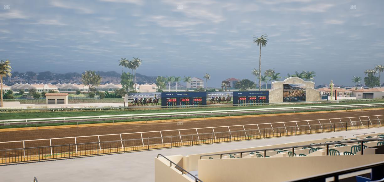 Del Mar Thoroughbred Club - Section Stretch Run Box 48 C Lvl 2 Seat View