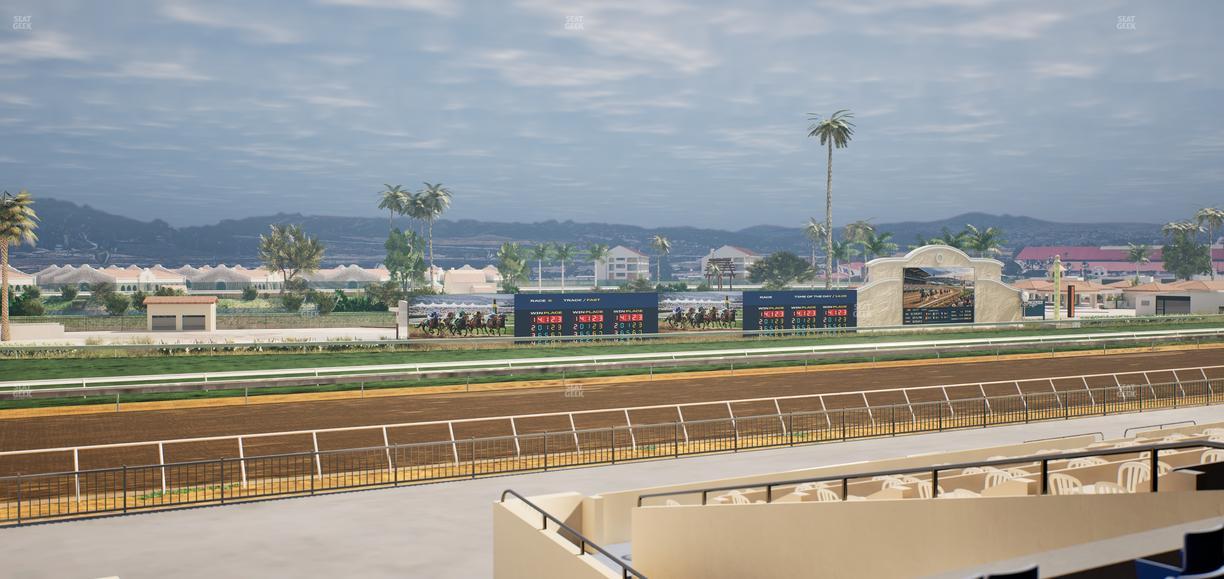 Del Mar Thoroughbred Club - Section Stretch Run Box 48 C Lvl 2 Seat View