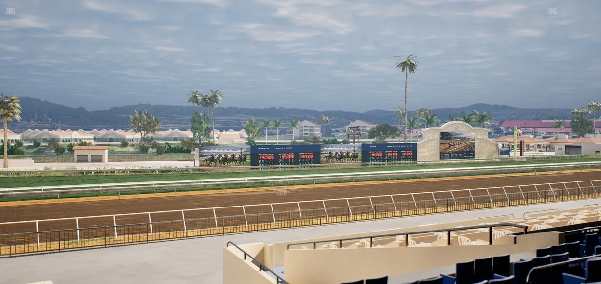 Del Mar Thoroughbred Club - Section Stretch Run Box 48 D Lvl 2 Seat View
