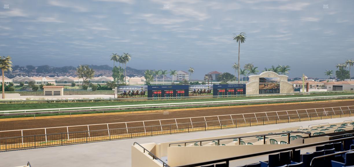 Del Mar Thoroughbred Club - Section Stretch Run Box 48 D Lvl 2 Seat View