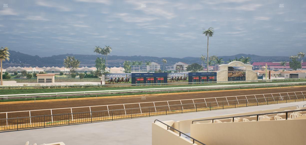 Del Mar Thoroughbred Club - Section Stretch Run Box 49 B Lvl 2 Seat View