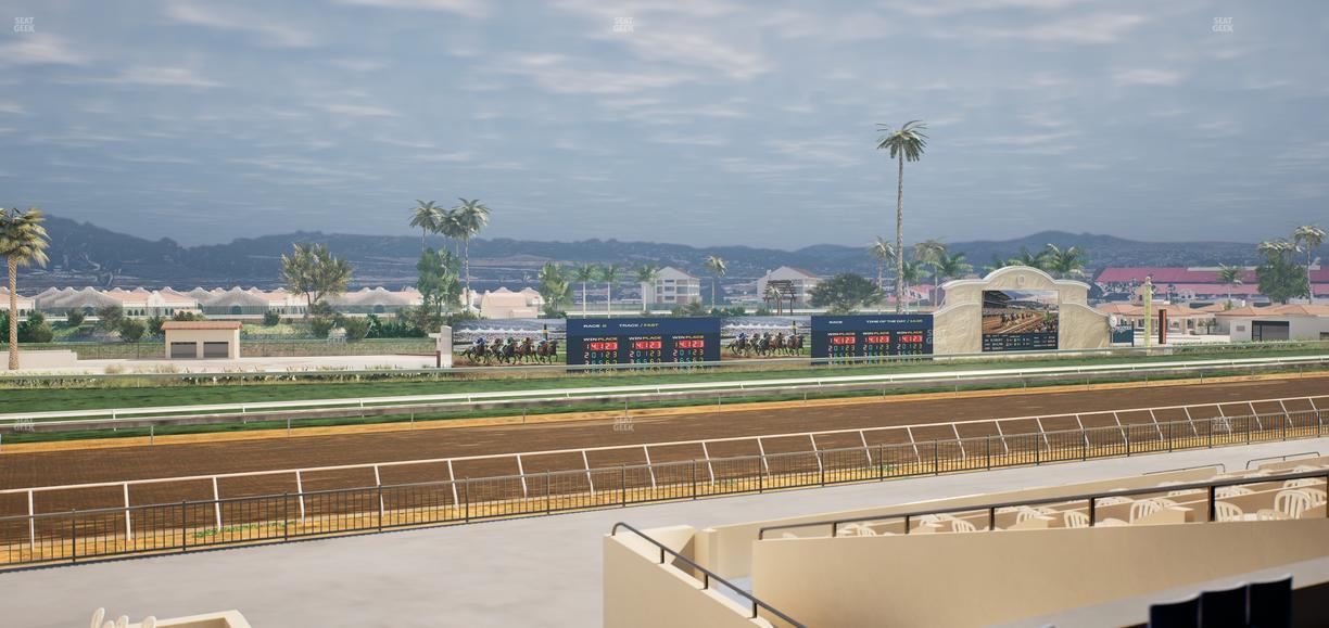 Del Mar Thoroughbred Club - Section Stretch Run Box 49 C Lvl 2 Seat View