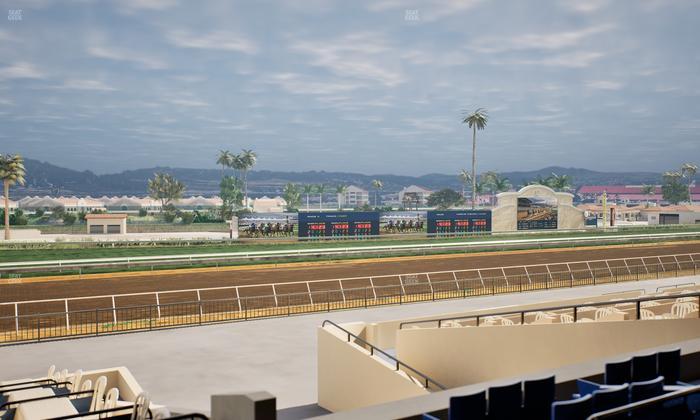 Del Mar Thoroughbred Club - Section Stretch Run Box 49 C Lvl 2 Seat View