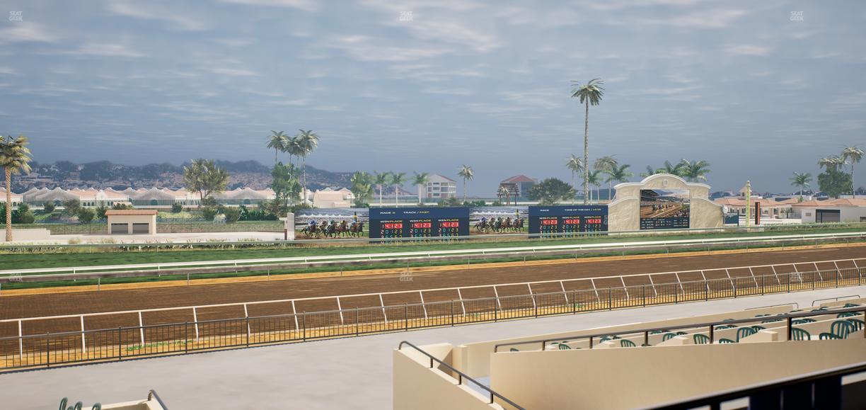 Del Mar Thoroughbred Club - Section Stretch Run Box 49 C Lvl 2 Seat View