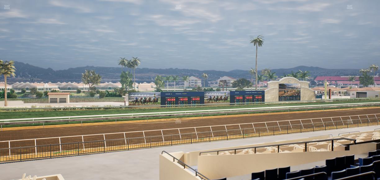 Del Mar Thoroughbred Club - Section Stretch Run Box 49 D Lvl 2 Seat View