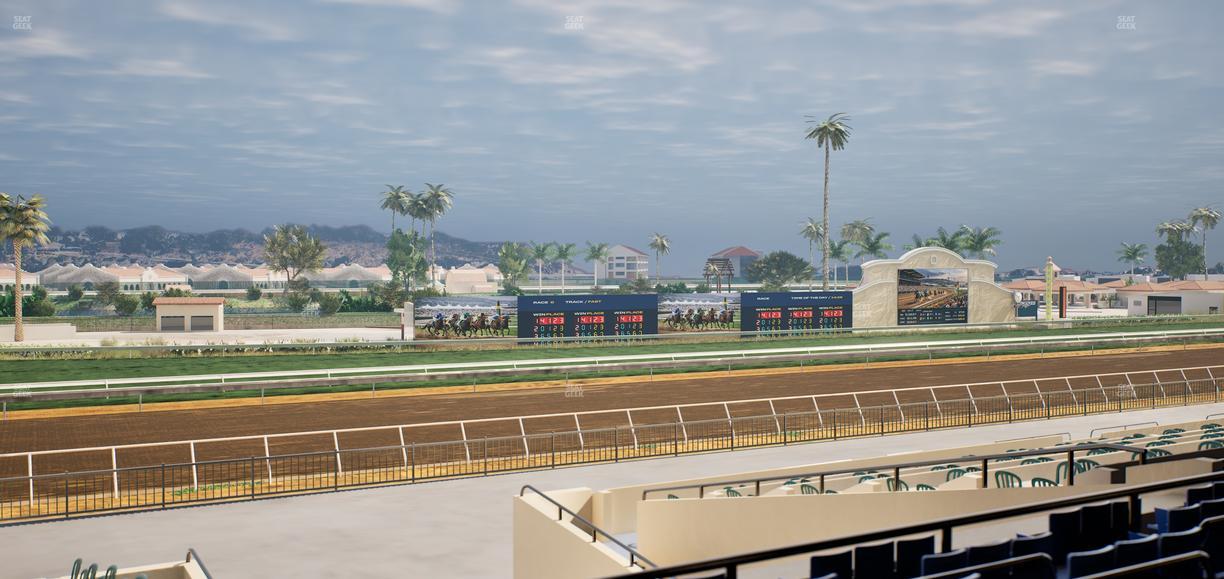 Del Mar Thoroughbred Club - Section Stretch Run Box 49 D Lvl 2 Seat View