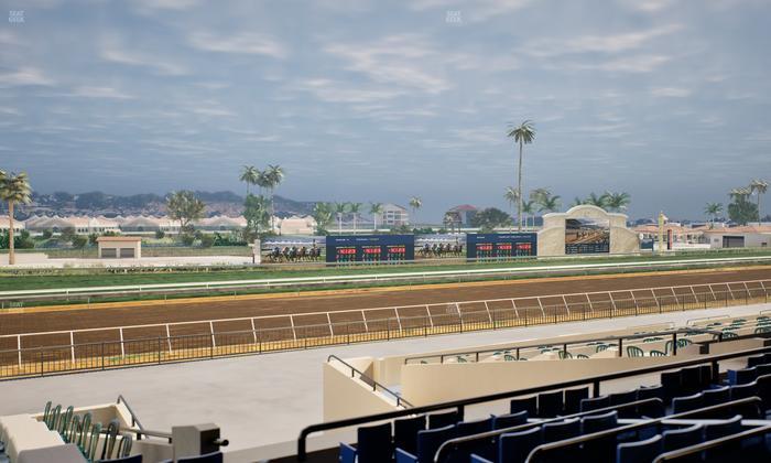 Del Mar Thoroughbred Club - Section Stretch Run Box 49 D Lvl 2 Seat View