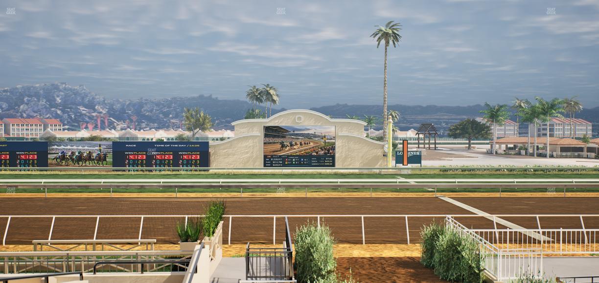 Del Mar Thoroughbred Club - Section Stretch Run Box 5 A Lvl 2 Seat View