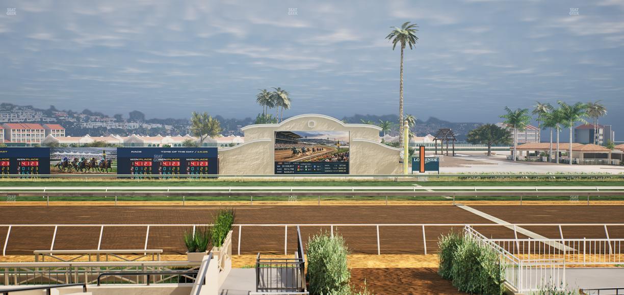 Del Mar Thoroughbred Club - Section Stretch Run Box 5 A Lvl 2 Seat View