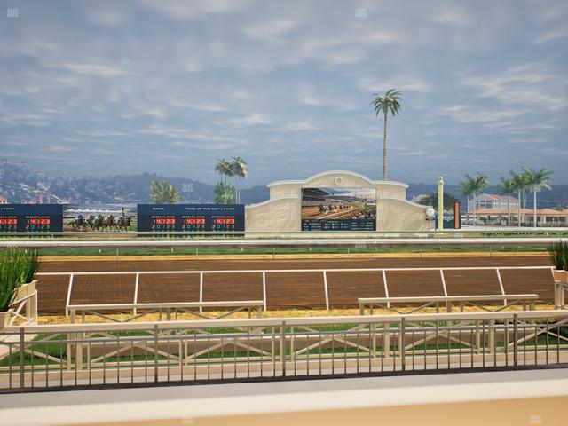 Del Mar Thoroughbred Club - Section Stretch Run Box 5 B Lvl 1 Seat View