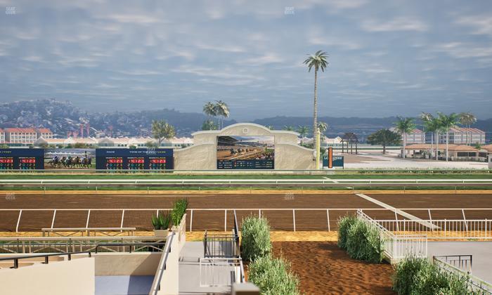 Del Mar Thoroughbred Club - Section Stretch Run Box 5 B Lvl 2 Seat View