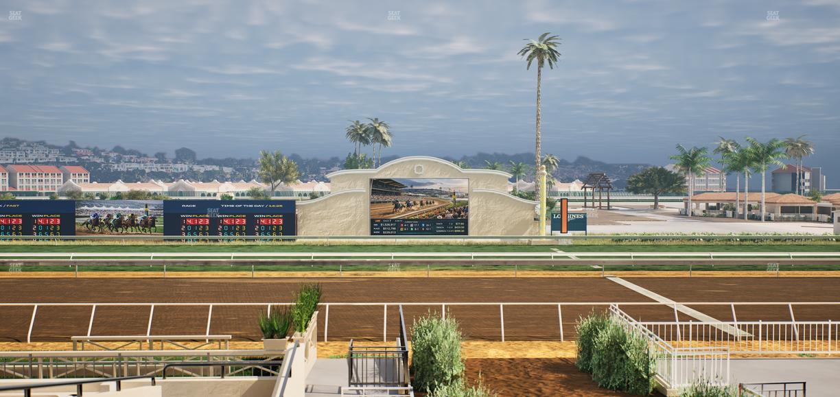 Del Mar Thoroughbred Club - Section Stretch Run Box 5 B Lvl 2 Seat View