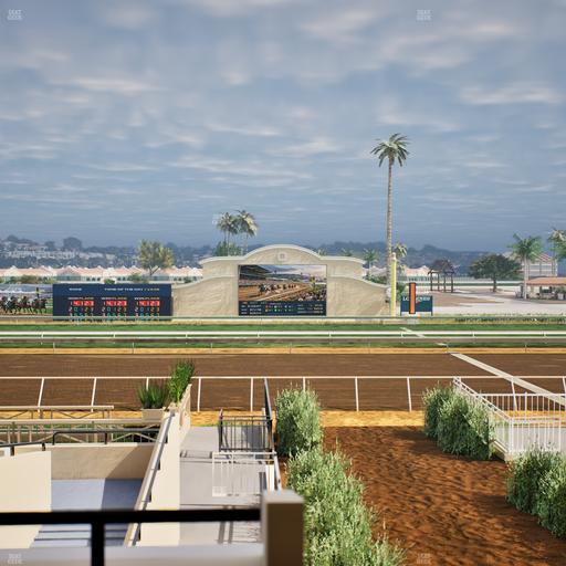 Del Mar Thoroughbred Club - Section Stretch Run Box 5 B Lvl 2 Seat View