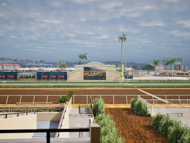 Del Mar Thoroughbred Club - Section Stretch Run Box 5 B Lvl 2 Seat View