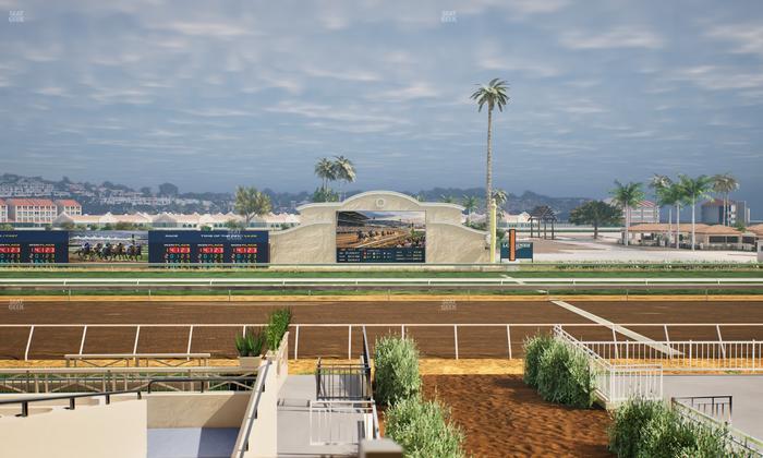 Del Mar Thoroughbred Club - Section Stretch Run Box 5 B Lvl 2 Seat View