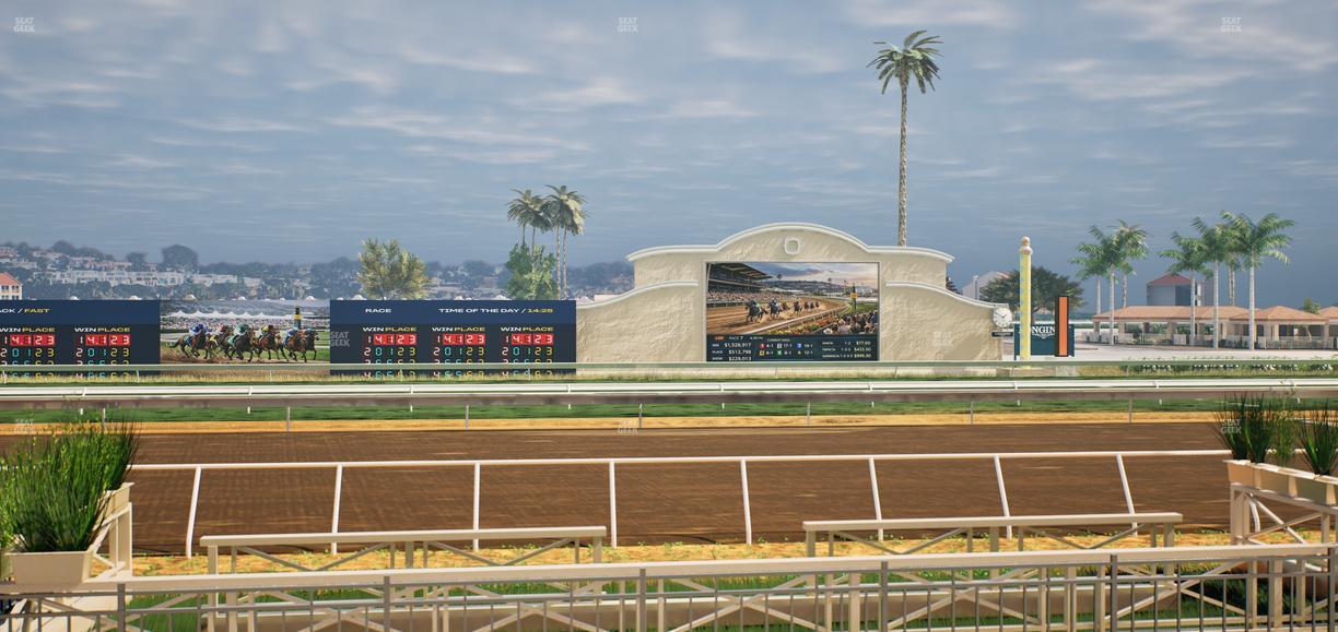 Del Mar Thoroughbred Club - Section Stretch Run Box 5 C Lvl 1 Seat View