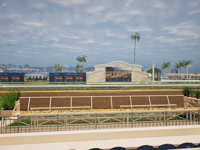 Del Mar Thoroughbred Club - Section Stretch Run Box 5 C Lvl 1 Seat View