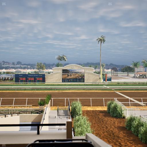 Del Mar Thoroughbred Club - Section Stretch Run Box 5 C Lvl 2 Seat View