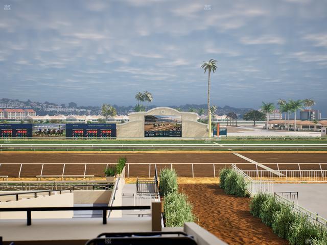 Del Mar Thoroughbred Club - Section Stretch Run Box 5 C Lvl 2 Seat View