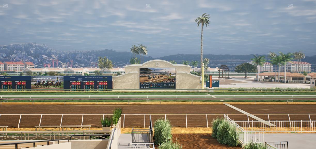 Del Mar Thoroughbred Club - Section Stretch Run Box 5 C Lvl 2 Seat View