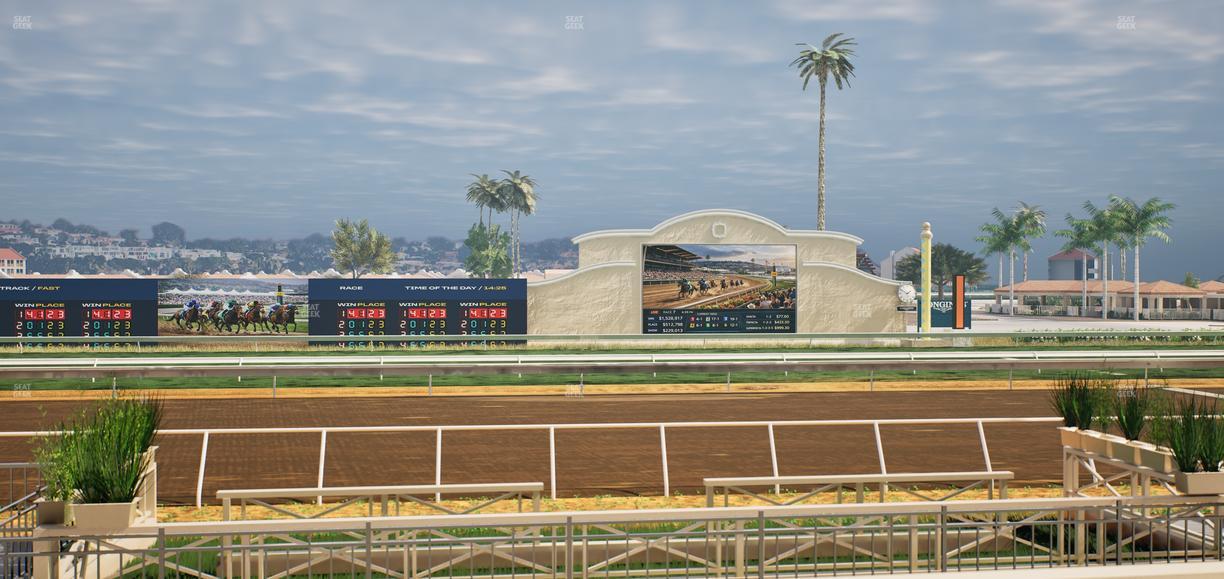 Del Mar Thoroughbred Club - Section Stretch Run Box 5 D Lvl 1 Seat View