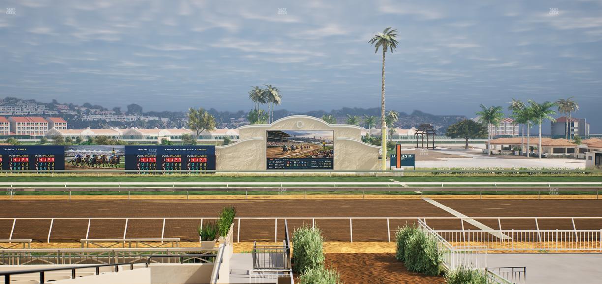 Del Mar Thoroughbred Club - Section Stretch Run Box 5 D Lvl 2 Seat View