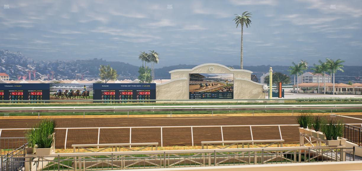 Del Mar Thoroughbred Club - Section Stretch Run Box 5 E Lvl 1 Seat View