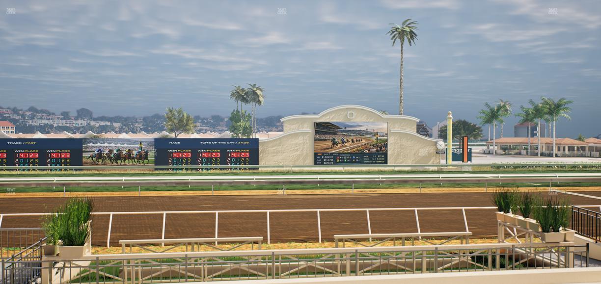 Del Mar Thoroughbred Club - Section Stretch Run Box 5 E Lvl 1 Seat View