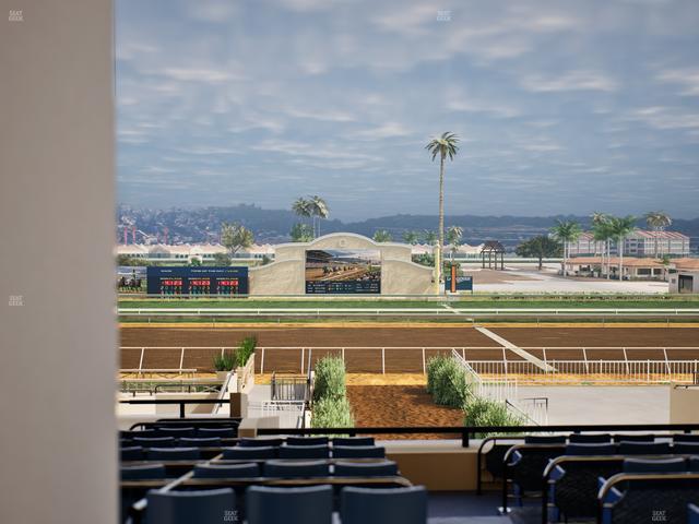 Del Mar Thoroughbred Club - Section Stretch Run Box 5 E Lvl 3 Seat View