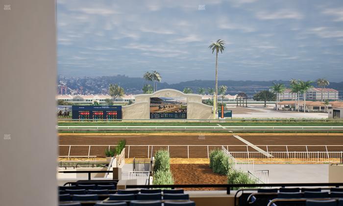 Del Mar Thoroughbred Club - Section Stretch Run Box 5 E Lvl 3 Seat View