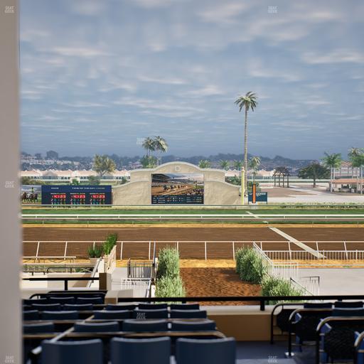 Del Mar Thoroughbred Club - Section Stretch Run Box 5 E Lvl 3 Seat View