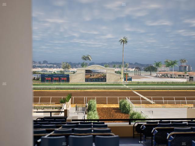 Del Mar Thoroughbred Club - Section Stretch Run Box 5 E Lvl 3 Seat View