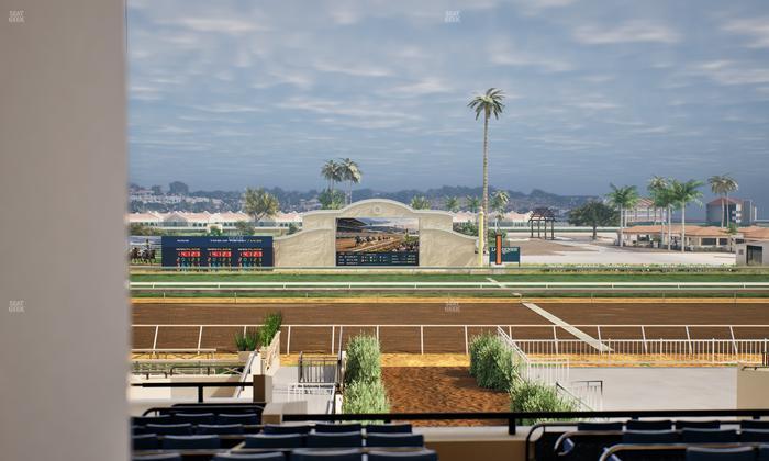 Del Mar Thoroughbred Club - Section Stretch Run Box 5 E Lvl 3 Seat View