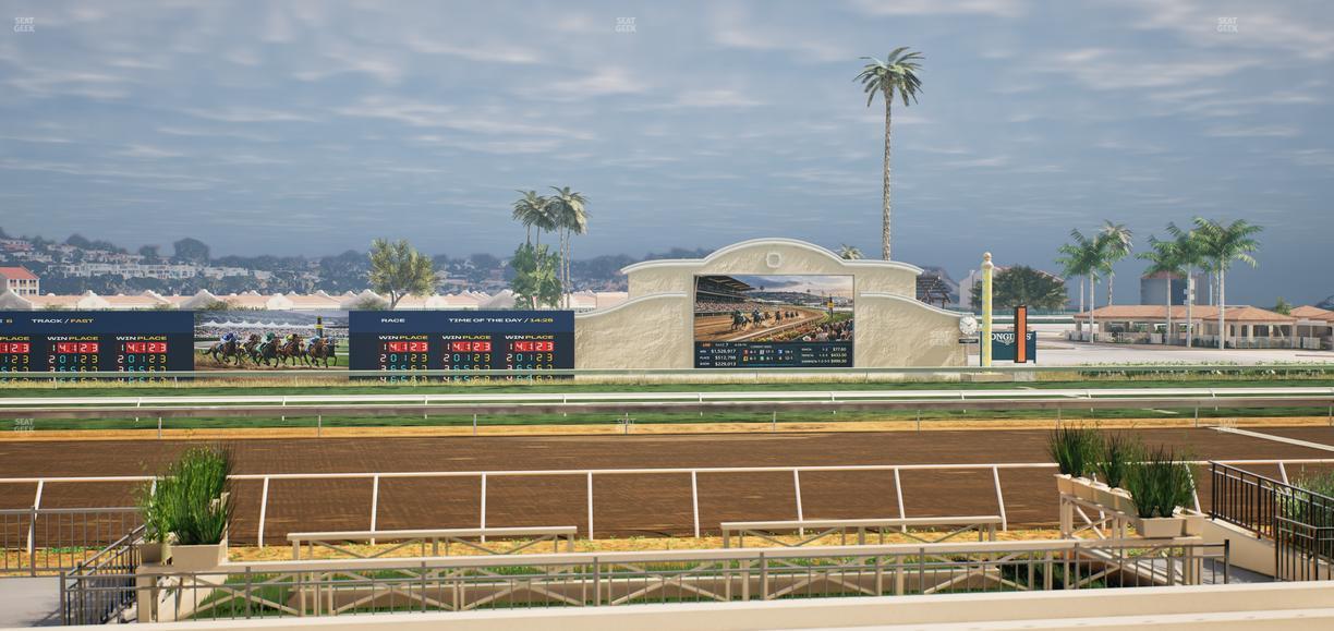 Del Mar Thoroughbred Club - Section Stretch Run Box 5 F Lvl 1 Seat View