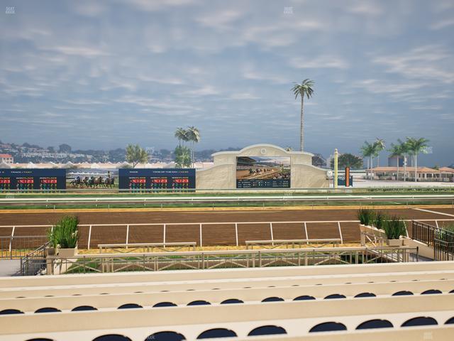 Del Mar Thoroughbred Club - Section Stretch Run Box 5 F Lvl 1 Seat View