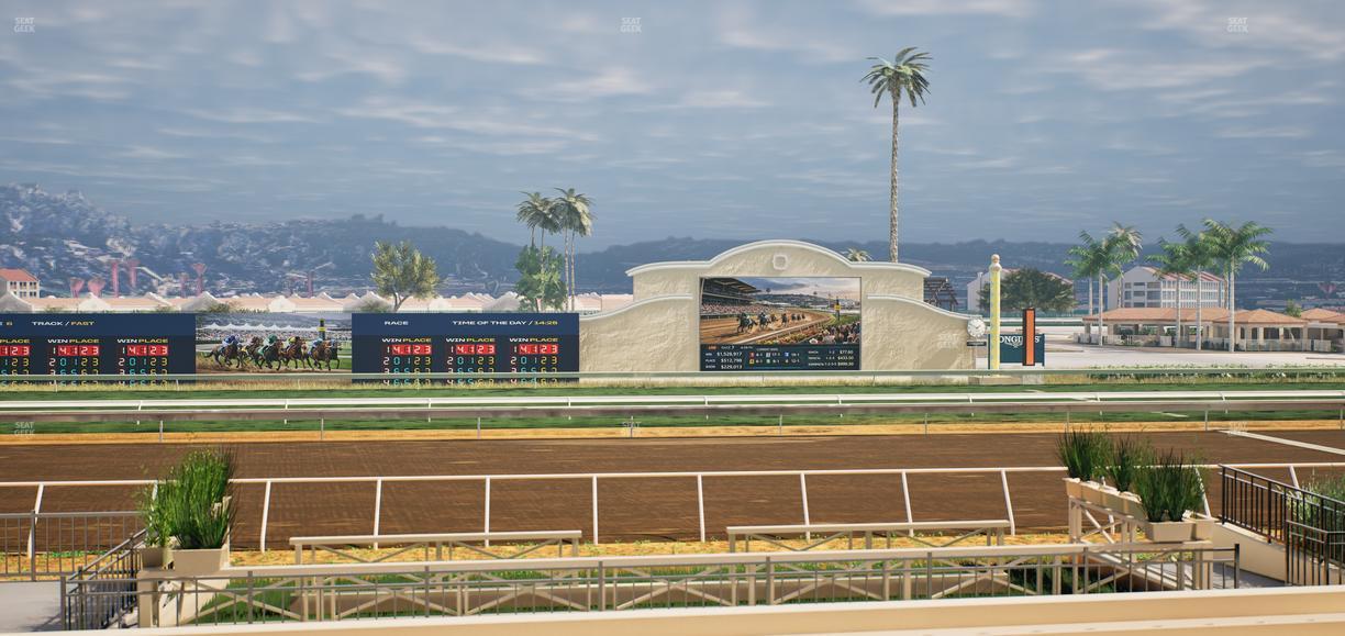 Del Mar Thoroughbred Club - Section Stretch Run Box 5 F Lvl 1 Seat View