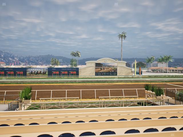 Del Mar Thoroughbred Club - Section Stretch Run Box 5 F Lvl 1 Seat View